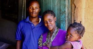 Benson Mbugua's family received a filter to clean the water they're drinking